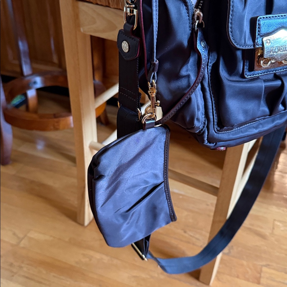 MZ Wallace Black and Gold Accent Bag - Picture 3 of 8